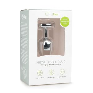 Plug anal metálico con diamente - EasyToys Anal Collection