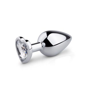 Plug anal plateado con diamente - EasyToys Anal Collection