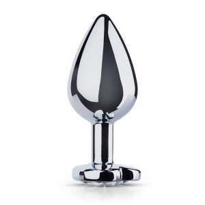 Plug anal plateado con diamente - EasyToys Anal Collection