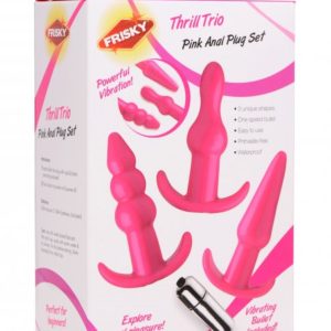 Plug anal Thrill Trio, conjunto de 3 - Rosa