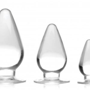 Plug anal Triple Cones, conjunto de 3 - Transparente