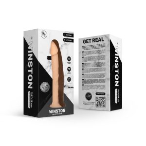Real Fantasy Deluxe - Consolador realista vibrador Winston  - 18 cm