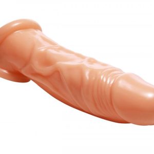 Realistic Flesh Penis Enhancer y Ball Stretcher