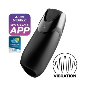 Satisfyer - Men Vibration+ Connect App - Negro