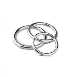 Set de Anillos Metálicos Pene y Testículos