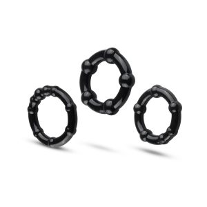 Set de anillos para el pene - Negro