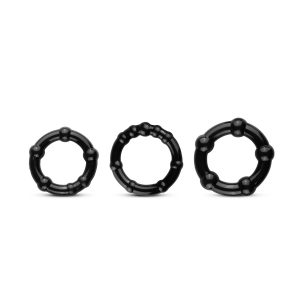 Set de anillos para el pene - Negro