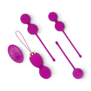 Set de bolas de Kegel con control remoto - Morado