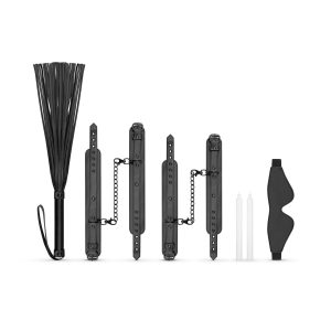 Set de Bondage Kinky de 5 piezas - Negro