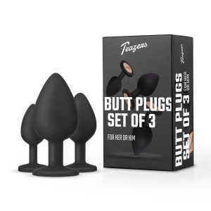 Set de plug anales negro - EasyToys Anal Collection