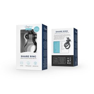 Share Ring - Anillo para el pene vibrador doble con orejas de conejo
