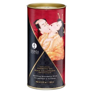 Shunga - Aceite Afrodisíaco Calentador Vino de Fresa 100 ml