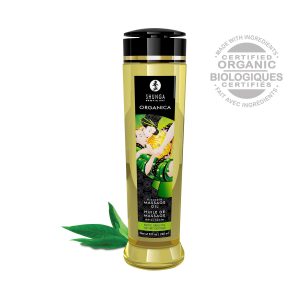 Shunga - Aceite para masaje de té verde orgánico - 240 ml