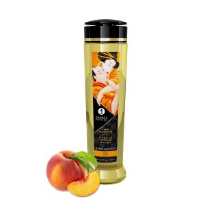 Shunga - Aceite para masajes estimulación y melocotón - 240 ml
