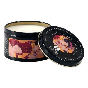 Shunga - Vela de masaje Afrodisia y rosas