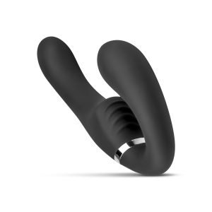 Strapon dildo sin arnés de doble penetración con vibrador 22 cm - No-Parts