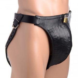 Strict Leather - Cinturón de castidad de cuero con púas