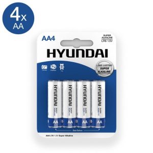 Super Alkalina AA Baterías - 4 pcs