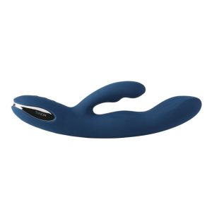Svakom - Aylin Potente Vibrador Pulsátil de Doble Cabezal - Azul Oscuro