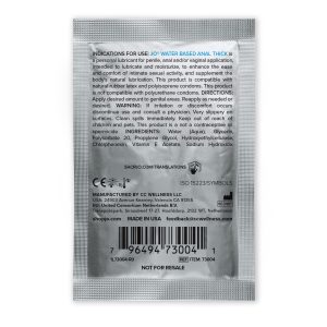 System Jo - Paquete de Lubricante Anal Espeso - 5 ml