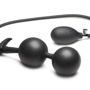 Tapón Anal de Silicona Inflable - Negro