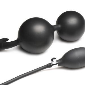 Tapón Anal de Silicona Inflable - Negro
