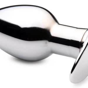 Tapón anal recargable Chrome Blast con mando a distancia - Grande