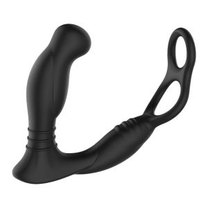 Tapón vibratorio Simul8 con pene y anillo de bola