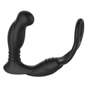 Tapón vibratorio Simul8 con pene y anillo de bola