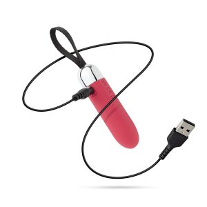 Vibrador Bullet - Recargable Rojo