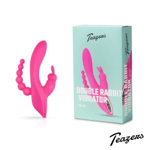 Vibrador de conejo doble
