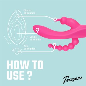 Vibrador de conejo doble