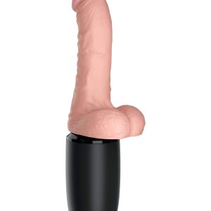 Vibrador de empuje y calentador King Cock Plus