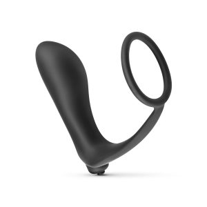 Vibrador de Próstata y Anillo para el Pene - Negro