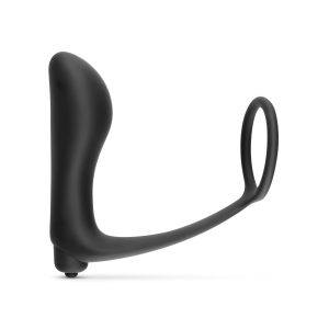 Vibrador de Próstata y Anillo para el Pene - Negro