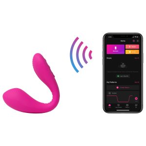 Vibrador del punto G controlado por la aplicación Lovense Quake - Rosa