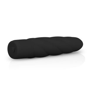 Vibrador negro de silicona