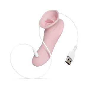 Vibrador para el clítoris con lengua - Rosa
