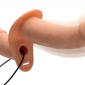 Vibrador Power Pegger de doble correa - Piel