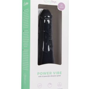 Vibrador realista de silicona - Color negro