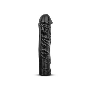 Vibrador realista XXL de 33 cm - Negro
