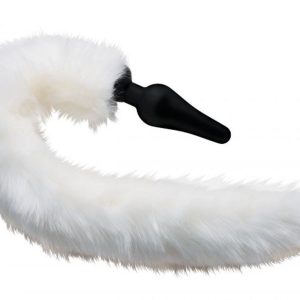 White Fox Tail and Ears Set