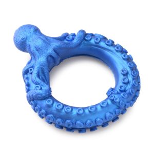XR Brands - Anillo de silicona Poseidon's Octo-Ring para pene - Azul