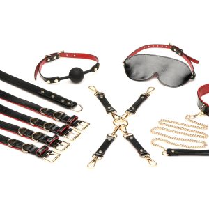 XR Brands - Conjunto de Bondage de Lujo para Amantes - Negro