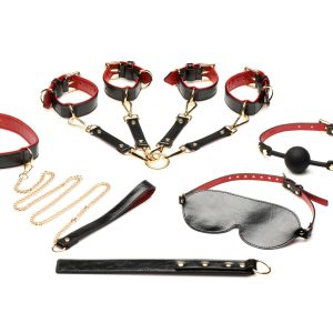 XR Brands - Conjunto de Bondage de Lujo para Amantes - Negro