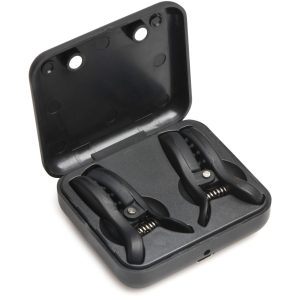 XR Brands - Dark Grip Pinzas Vibradoras para Pezones - Negro