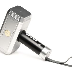 XR Brands - Masturbador de succión Thunder Stroker - Plateado y Negro