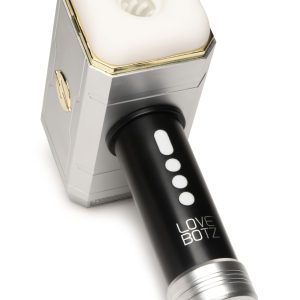 XR Brands - Masturbador de succión Thunder Stroker - Plateado y Negro