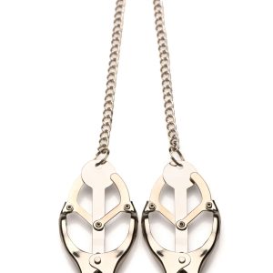 XR Brands - Pinzas para Pezones de Trébol - Plata