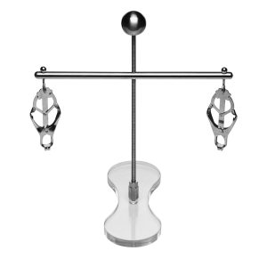 XR Brands - Tower of Pain Pinzas para los pezones - Plata
